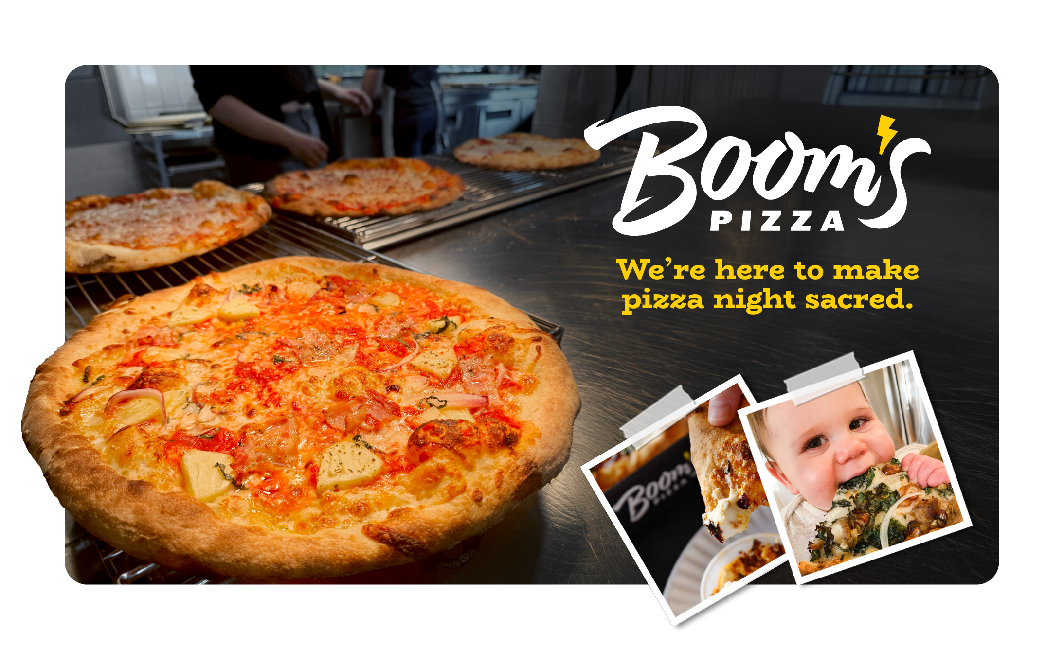Building a Rebel Brand Identity for Boom’s Pizza